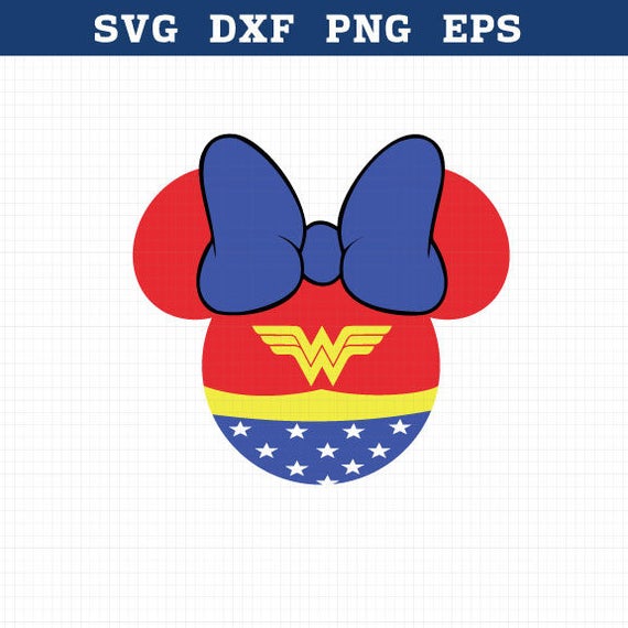 Download Wonder Woman Svg Minnie Mouse SvgWonder Minnie SvgLayered