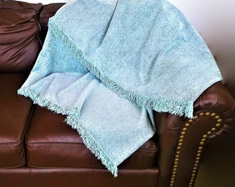 Couch throw chenille, luxury sofa cover, rich sofa throw cover, chenille fabric, many sizes, gift for mom