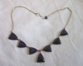 Gorgeous Retro 50's Art Deco Style Indigo Thermoset