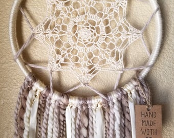 Doily Dreamcatcher - Neutral Tones