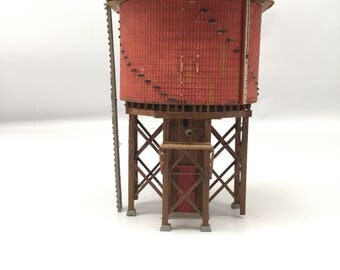 Handmade water tower for HO scale model train