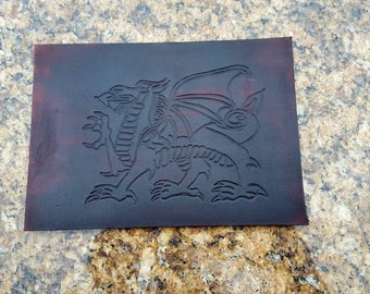 Welsh Dragon Rubber Stamp Set of 2 Symbol of Wales RSS25