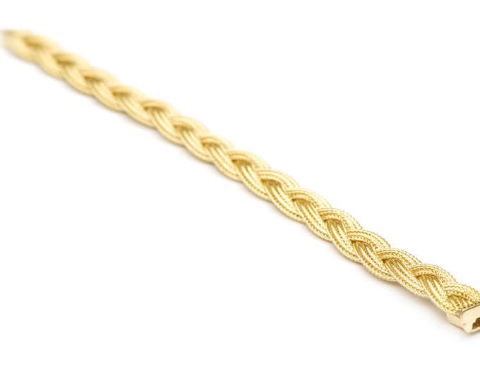 Vintage Braided Gold Bracelet