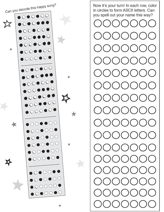 BINARY CODE free printable activity pages