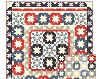 Starflakes quilt pattern from Coriander Quilts - patterns for two different quilts