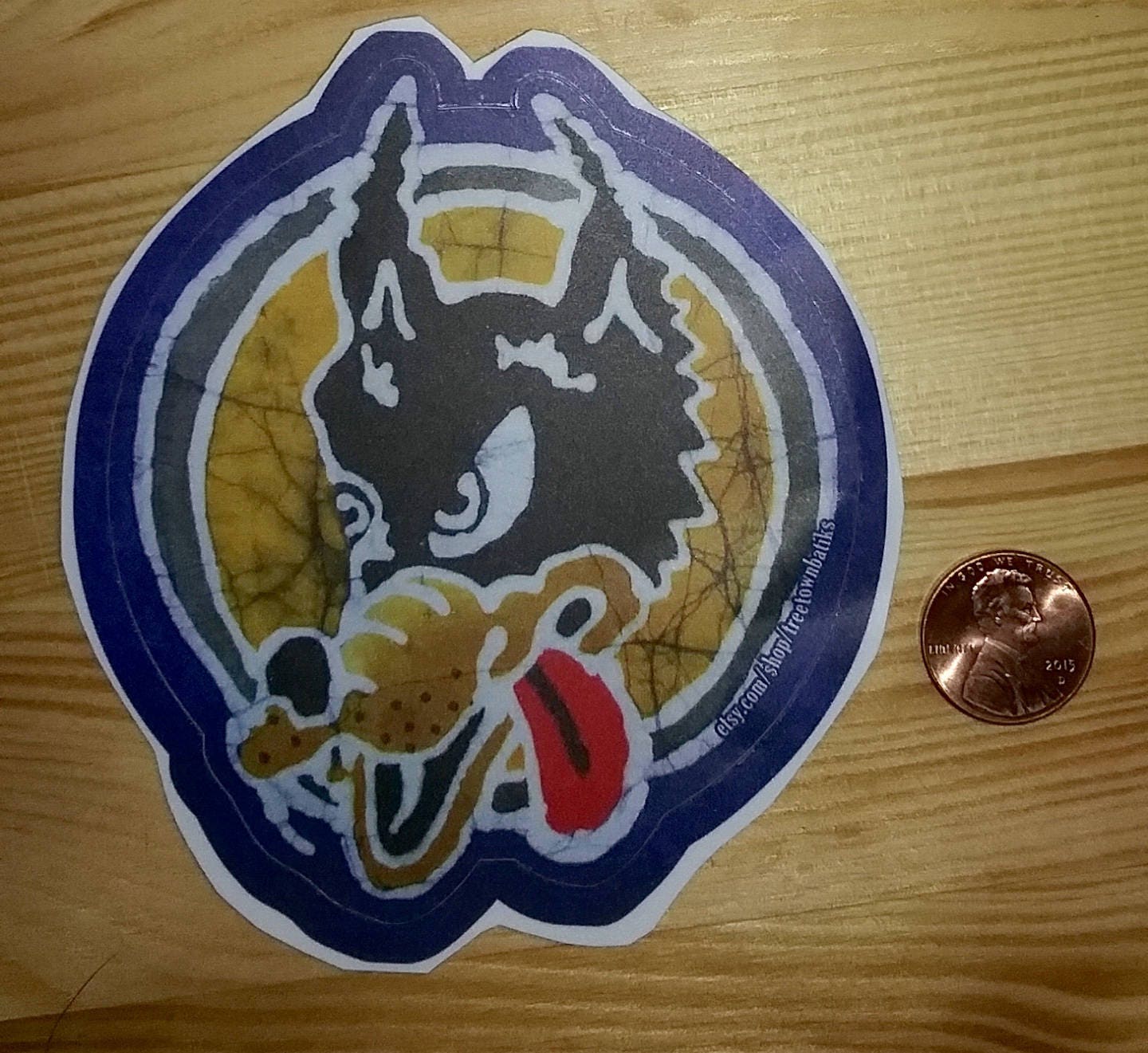 Jerry Garcia "Wolf" Sticker Vinyl Decal from TreeTownBatiks on Etsy Studio