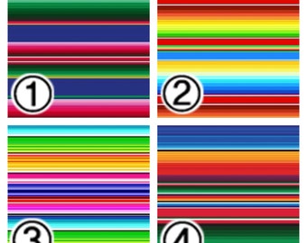 Printed Vinyl, Patterned Vinyl, Vinyl Prints, Sheet size 12"x12", Heat Transfer Vinyl, Vinyl Sheets, Serape Mexican Blanket Vinyl SKU 0281
