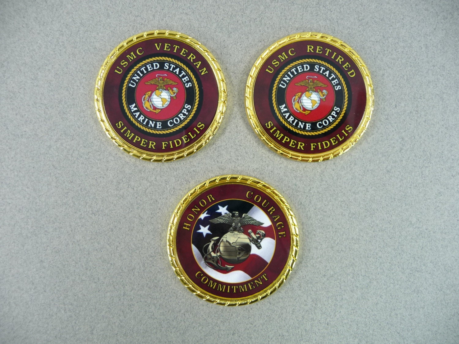 MARINE Retired Veteran Challenge Coin Retirement Custom