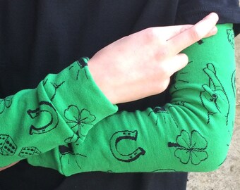 ON SALE - Lucky Charms St Patrick's Day Leg or Arm Warmers for Baby, Toddler, Kid and Tween - Fun Baby Shower Gift for Boys or Girls