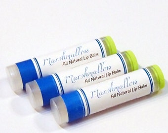 Marshmallow all natural lip balm - sweet and tasty