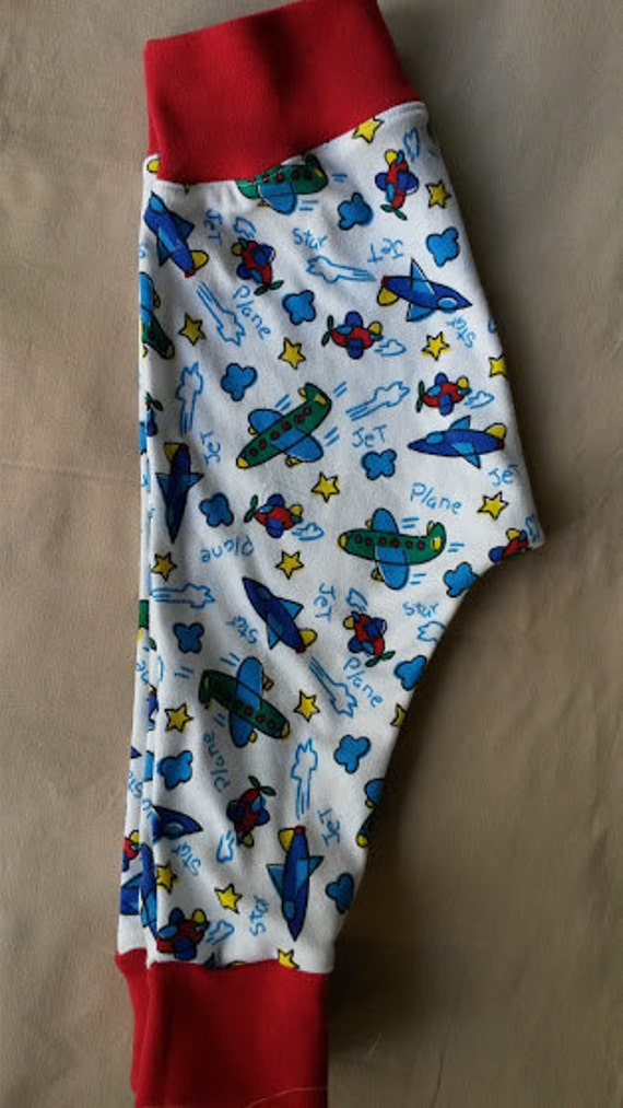 Items similar to Baby boys 6months pants, boys yoga pants, airplanes