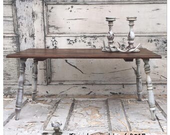 Farmhouse Coffee Table - Vintage Coffee Table - Wooden Bench - Primitive Table - Farmhouse Table - Wooden Coffee Table - Wood Coffee Table -