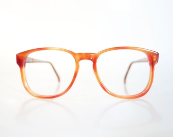 1980s Blonde Tortoiseshell Eyeglasses Womens Ladies 80s Wayfarer Retro Glasses Preppy Geek Chic Nerdy Indie Hipster 80s Eighties Brand New