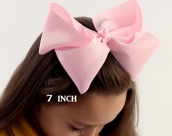 Big Bows, Jumbo Hair Bow, Pick 5, Lot Set of 5, Southern Style Bow, 6 7 or 8 Inch Bows, Texas Sized Bows, Girls Jumbo Bows, X-tra Large, SSB