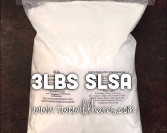 3 LBS SLSA, Eco Certified Surfactant, Lathanol, Sodium Lauryl Sulfoacetate, LAL Coarse, Bubbles!