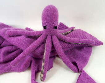 toy octopus, waldorf octopus, stuffed toy, stuffed animal, stuffed octopus, fish toy, aquatic toy