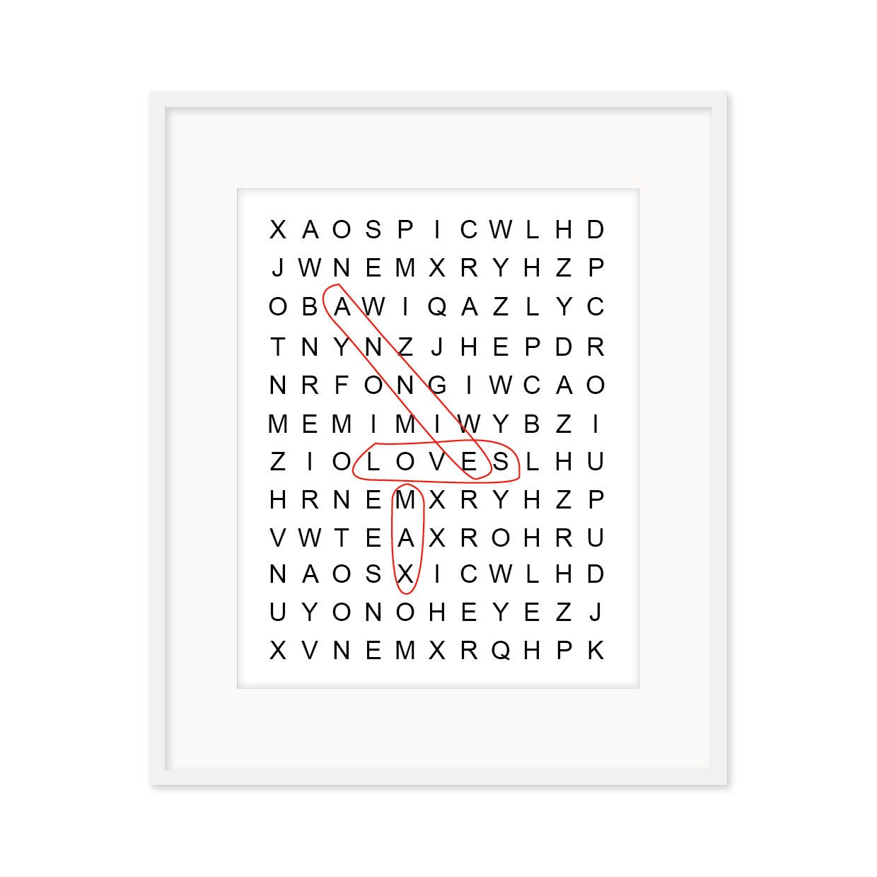Find And Circle Word Puzzle