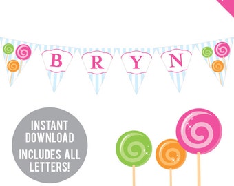 Candyland letters | Etsy