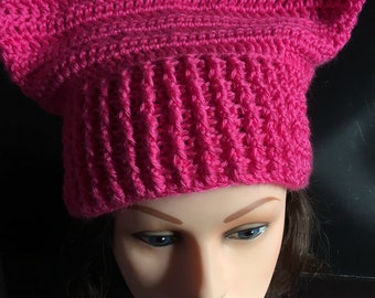 Pink Pussycat Hat, Pink Cat Hat