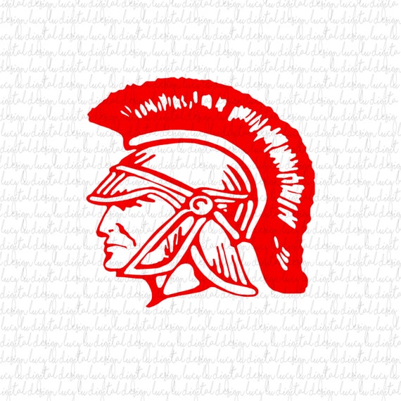 Download Trojan Head Digital Cut Files SVG PNG STUDIO3 Eps Muscle