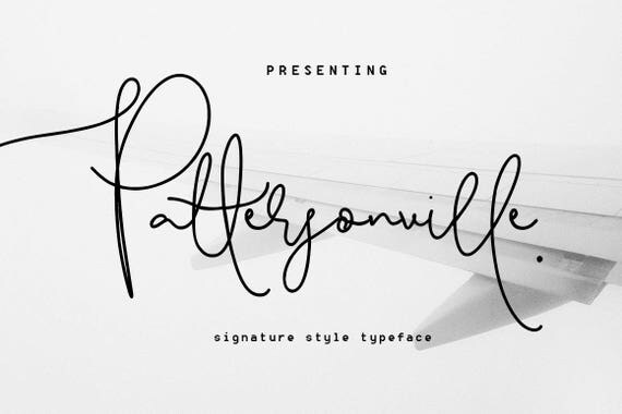 Calligraphy Font, Modern Calligraphy, Digital Fonts, Wedding Font, Invitation Font, Script Font, Digital Download, Pattersonville