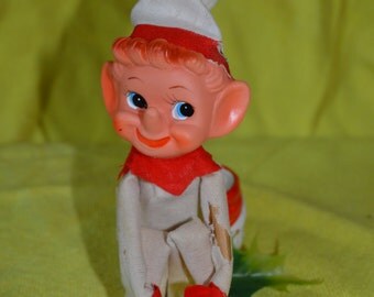 Vintage White Elf Pixie Knee Hugger, Made in Japan