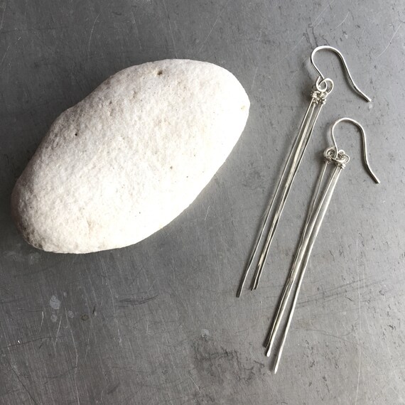 silver icicle earrings silver icicle earrings