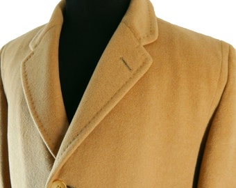 1960s Men’s Cashmere Overcoat from Richman Brothers. Plush Cashmere. Excellent Condition. Size 42. Chest 50 inches.