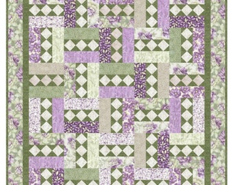 Winding Nine Patch Quilt Pattern PDF INSTANT DOWNLOAD Layer
