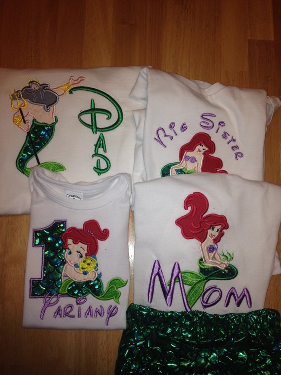 mom and dad mermaid shirts