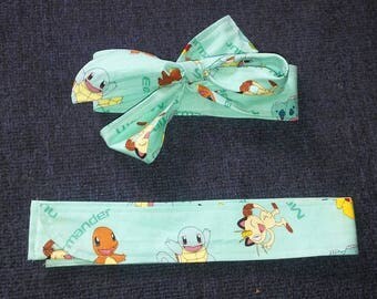 Teal Pokemon Fabric Headband