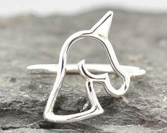 Unicorn Ring, Unicorn Jewelry, Unicorn Accessories, 925 Sterling Silver, Animal Ring, Animal jewelry, Kids Ring, Kids Jewelry