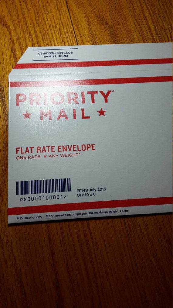 flat rate envelope price