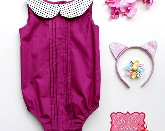 collared romper baby collar pan peter