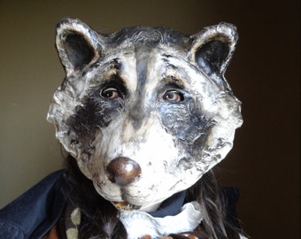Before Sunrise Paper mache tiger mask costume by MiesmesaBerni