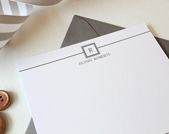 Mens Stationery | Mens Stationary | Monogram Stationary | Personalized Stationery | Mens Monogram