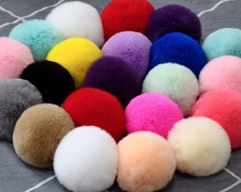 8cm,Faux fur Pom Pom, Furry pom pom, Large Fur Balls, Pom Pom, Fur Ball, Faux Rabbit Fur Pom Pom