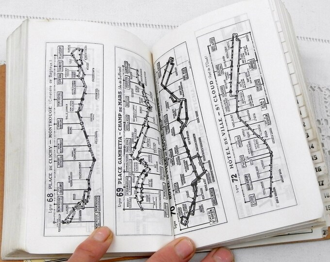 Vintage French Street Guide of Paris with Metro and Bus Time Tables, Maps of Arrondissements and Banlieue, Parisian Decor, Shabby, Vintage Vintage French Street Guide of Paris with Metro and Bus Time Tables, Maps of Arrondissements and Banlieue, Parisian Decor, Shabby, Vintage