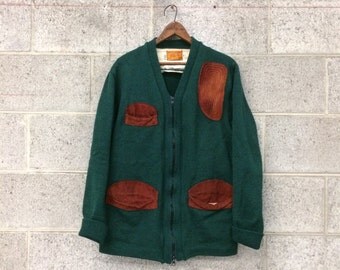 Vintage 1950's Wool Skookum Hunting Sweater / Size 40