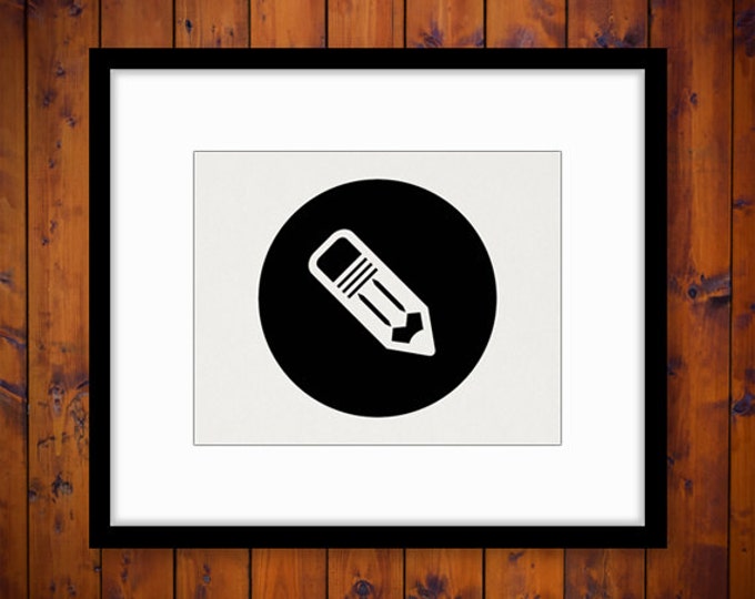 Pencil Image Digital Graphic Pencil Icon School Education Download Printable Antique Clip Art Jpg Png Eps HQ 300dpi No.4373