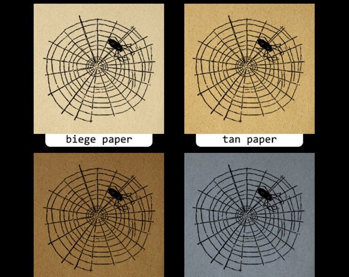 Printable Graphic Spider Download Spider with Web Artwork Digital Spiderweb Image for Transfers Pillows Tea Towels etc HQ 300dpi No.4617