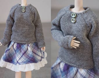 Obitsu Pullip Doll Handmade Sweater Outfit Set