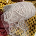 Antique French Butterfly White Cotton Tulle Lace Sold by the Yard Unused Sewing Project Bridal Lace Collectible #sophieladydeparis