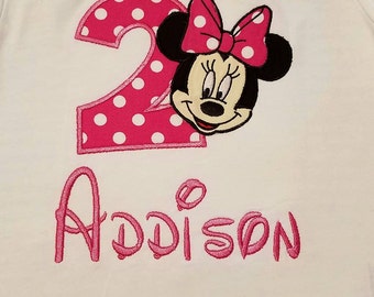 Minnie Mouse Birthday Shirt Minnie Mouse Face Birthday Shirt