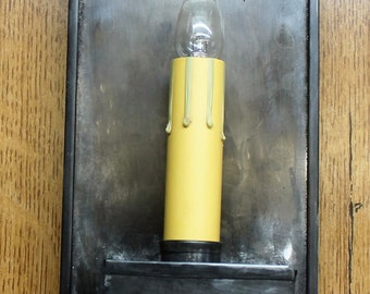 Items similar to Glass Insulator Wall Sconce Light with Built-In Switch Retro-Industrial Styling ...
