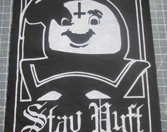 Stay Puft Back Patch - Print, Screen Print, Punk, Patch, Stencil, Art, Horror, Ghostbusters