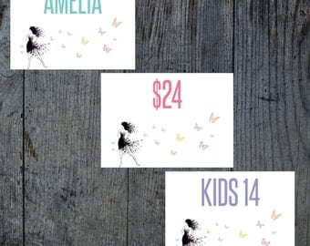 Lularoe Butterfly Style Size Price cards/tags, Butterfly name, size price cards, Online Pop up, Launch party, 5x7 Size, INSTANT DOWNLOAD
