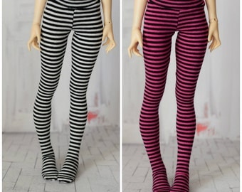 Striped tights for doll 1/4 slim msd minifee