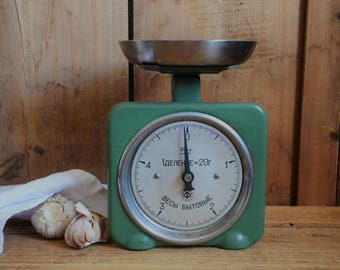 Vintage kitchen scale, Tabletop scale, Vintage countertop scale, Vintage display, Rustic weight scale, Antique houseware Vintage kitchenware