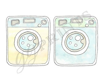 Washer And Dryer Clipart washer dryer | etsy Washer And Dryer Clipart washer dryer | etsy